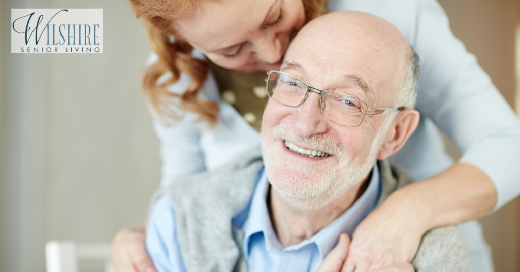 Senior memory care. A husband and a wife.